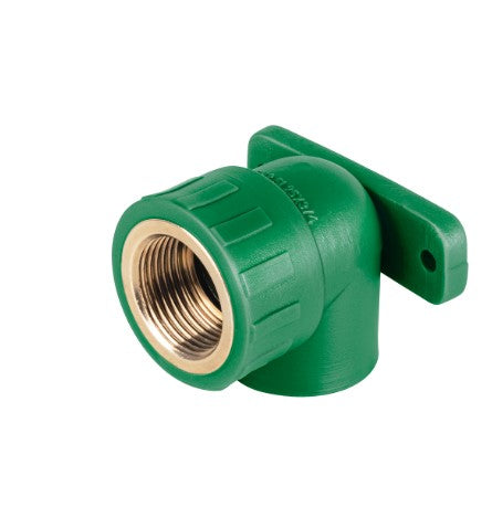 CODO 90° DE PPR, 3/4", 25 mm, ROSCA HEMBRA CON OREJA
