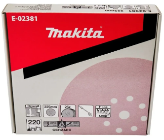 SET DE LIJAS EN FORMA DE DISCO GRANO 220 mm, contiene 25 piezas