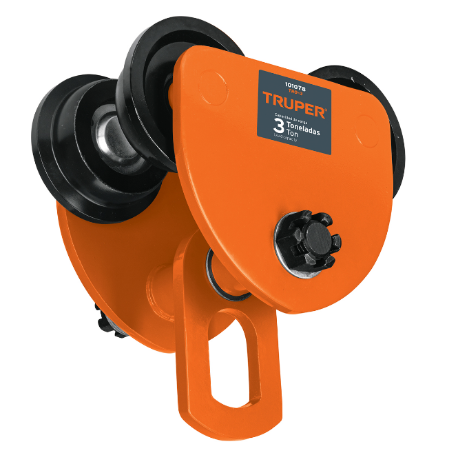 TROLE DE CARGA 3 TON PARA VIGAS IPS E IPR, AJUSTABLE