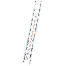 ESCALERA DE EXTENSION DE ALUMINIO 20' TIPO III COMERCIAL 90 KG