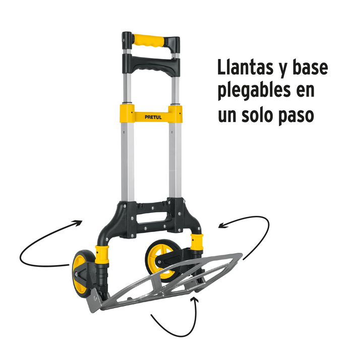 DIABLO PLEGABLE DE ALUMINIO CAPACIDAD 100 KG.