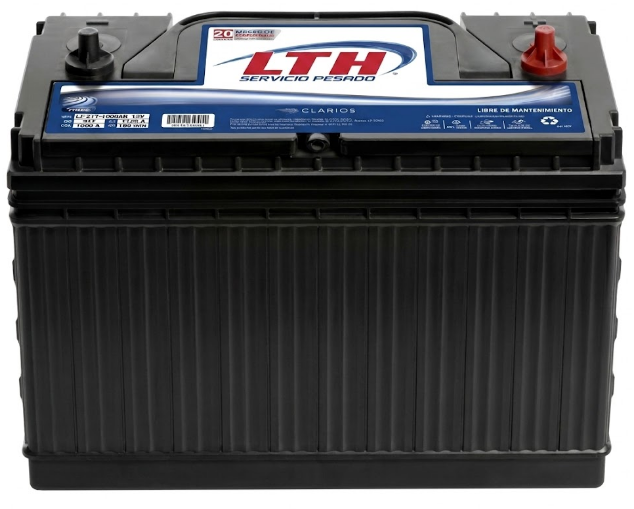 ACUMULADOR "31" LTH SERV. PESADO DE 900 AMP. DE ARRANQUE EN FRIO, +/-, DE TORNILLO