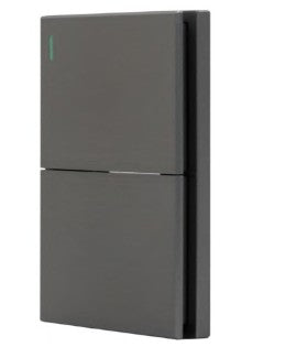 APAGADOR DOBLE FONTANA 127 V / 15 A PLASTICO ABS GRIS