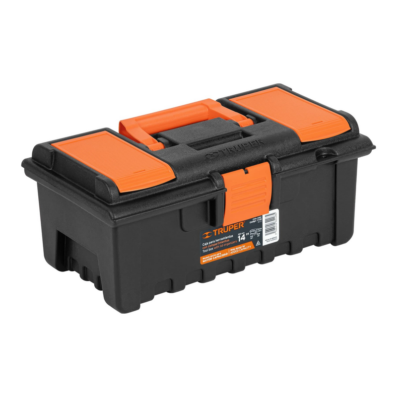 CAJA PARA HERRAMIENTA DE 14" CON COMPARTIMENTOS