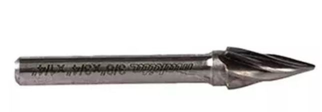 LIMA ROTATIVA CONICA PUNTADA TIPO NO FERROSO P/ALUMINIO ZANC