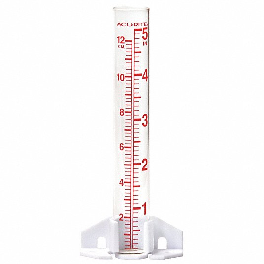 PLUVIOMETRO DE 5", DE VIDRIO, ACURITE