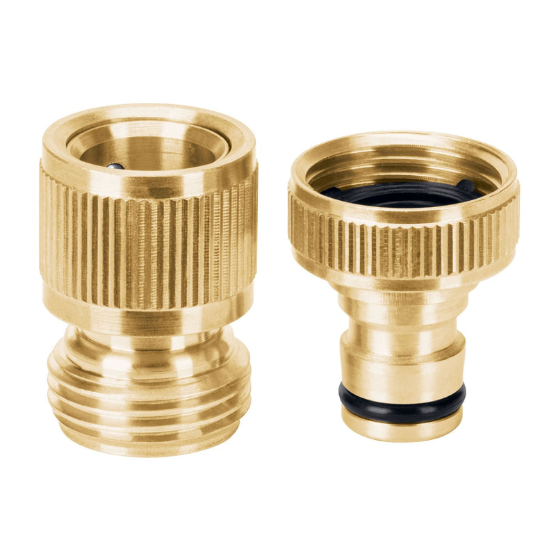 CONECTORES RAPIDOS DE LATON, GRIFO-MANGUERA, ROSCA DE 3/4"