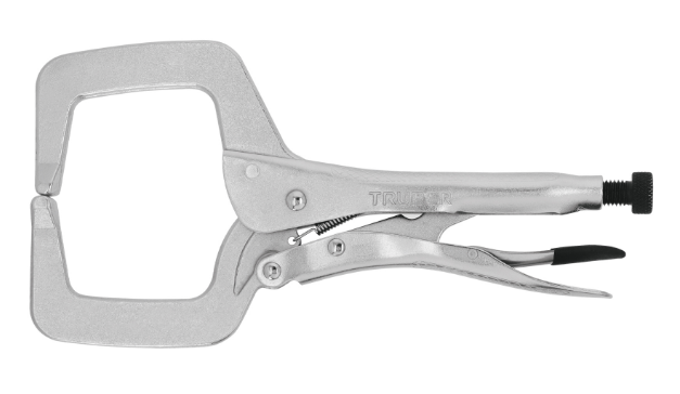 PINZA DE PRESION DE 11", TIPO C, CON MORDAZA FIJA, TRUPER