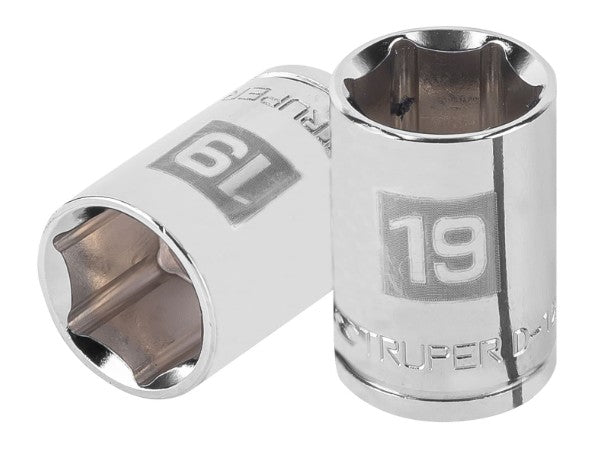DADO DE 19 mm, CUADRO DE 1/2", 6 PUNTAS, D-1219-M