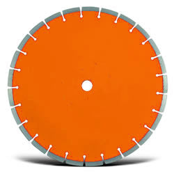 DISCO DE DIAMANTE 14" X 1" SEGMENTADO USO C/AGUA, PARA CORTADORA DE PISO NARANJA/PLATA UNIVERSAL