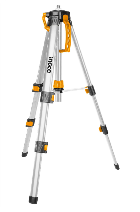 SOPORTE DE ALUMINIO TRI-PIE PARA NIVEL LASER INGCO 5/8" y 1/4"