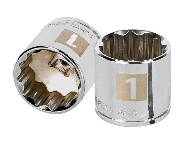 DADO DE 1", CUADRO DE 3/8", 12 PUNTAS, D-3832