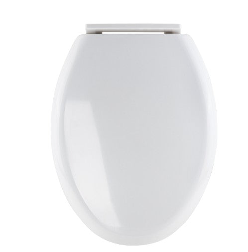 ASIENTO ALARGADO P/WC CIERRE LENTO BLANCO AQUA