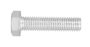 Tornillo de acero galvanizado tipo máquina con cabeza hexagonal y rosca completa