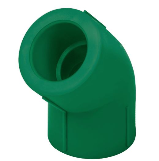 CODO 45° DE PPR, 1/2", 20 mm