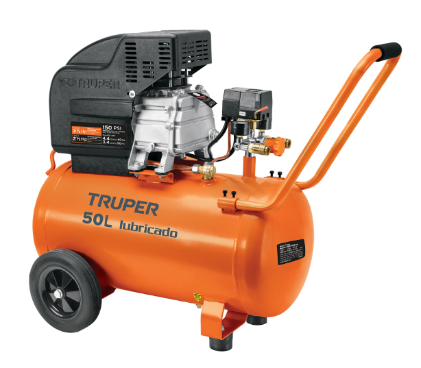COMPRESOR DE AIRE 50 L, 120V 3-1/2 HP LUBRICADO, TRUPER