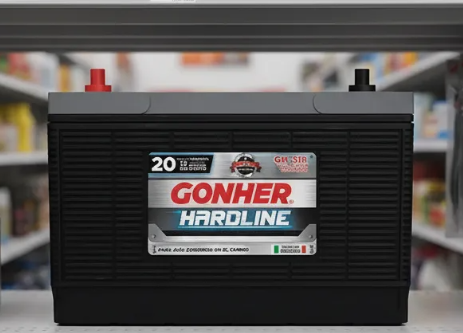 ACUMULADOR "31R" GONHER SERV. PESADO DE 925 AMP. DE ARRANQUE EN FRIO, +/-, DE POSTE