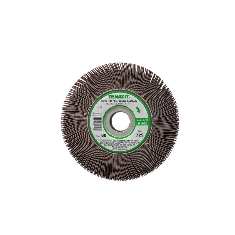 RUEDA FLAP 50 mm GRANO 80