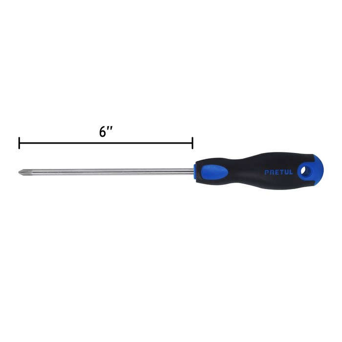 DESARMADOR DE CRUZ 1/4" X 6", MANGO BIMATERIAL, COMFORT GRIP
