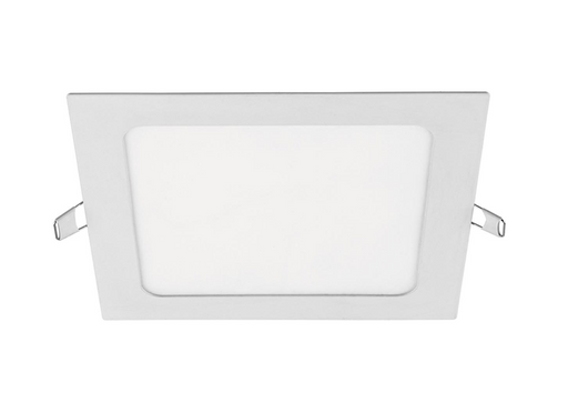 Luminario cuadrado ultradelgado Volteck de 12 W, blanco, con resortes laterales
