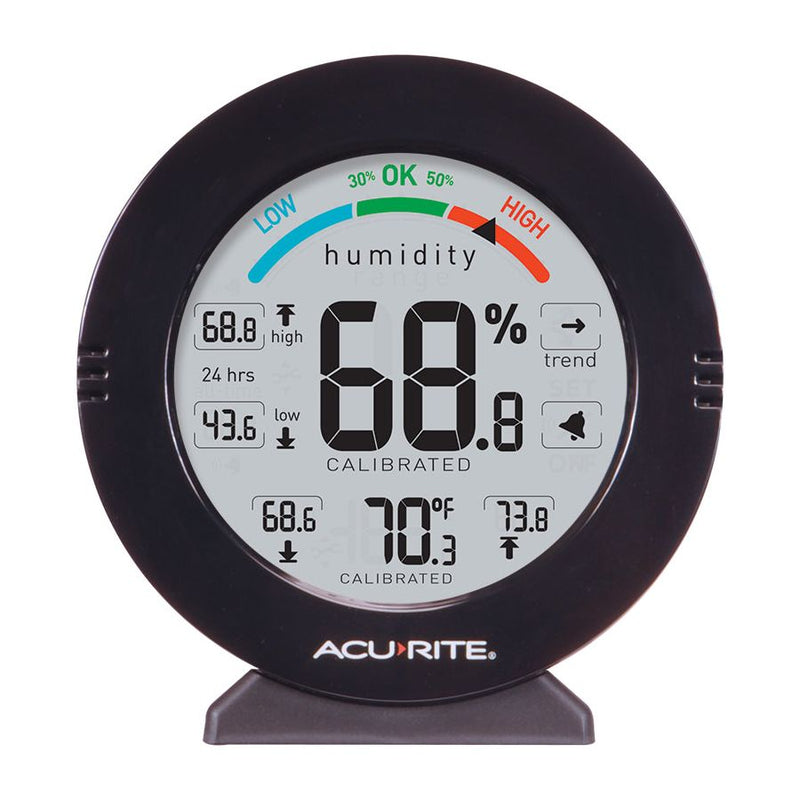 MONITOR DE TEMPERATURA Y HUMEDAD PARA INTERIORES, CON ALARMA