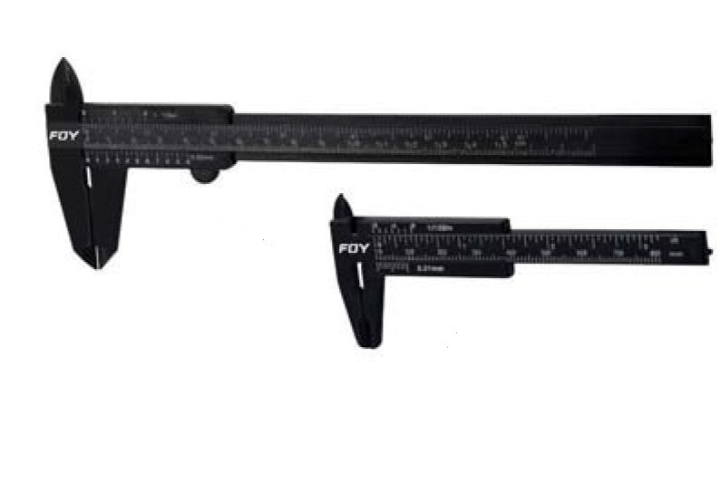 JUEGO 2 VERNIER PLASTICO 3" Y 6"