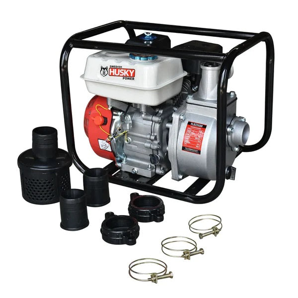 MOTOBOMBA DE 2", A GASOLINA, 6.5 hp, 500 L/min, SWEDISH HUSKY