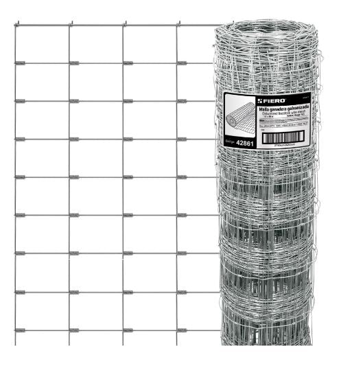 MALLA GANADERA DE ACERO GALVANIZADO 50M X 1.4 M