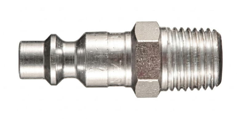 CONECTOR RAPIDO PARA AIRE, MACHO, 1/4" NPT, MILTON 727 (2 PIEZAS)