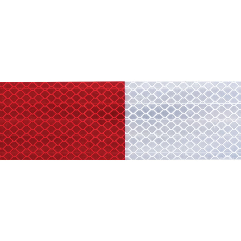 CINTA REFLEJANTE ROJO/BLANCO 2"