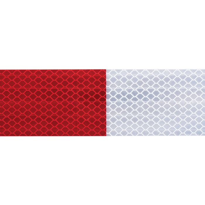 CINTA REFLEJANTE ROJO/BLANCO 2"