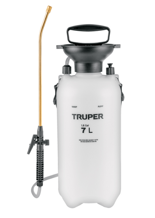 Fumigador jardinero TRUPER de 7 L con boquilla y lanza ajustable