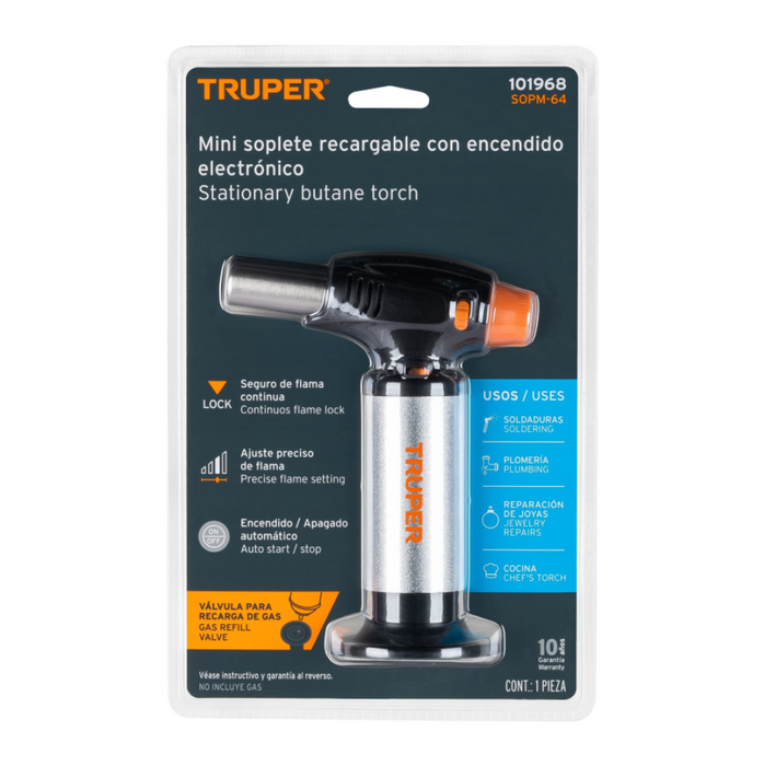 SOPLETE MINI, RECARGABLE DE GAS BUTANO