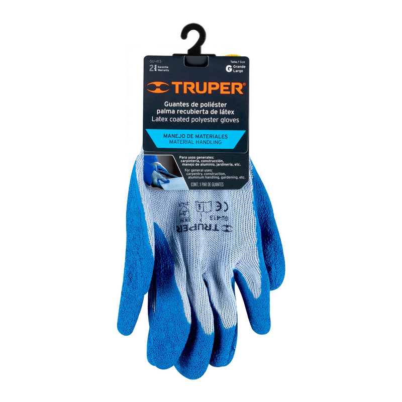 GUANTES DE POLIESTER RECUBIERTOS DE LATEX G TRUPER