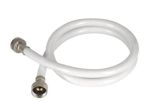 MANGUERA FLEXIBLE PARA LAVADORA, 120 CM, 3/4" x 3/4", TRENZADO DE VINILO