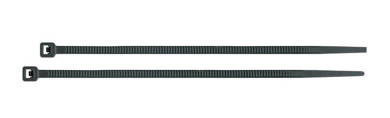 CINCHOS DE PLASTICO, 15 CM, 40 LBS, NEGRO