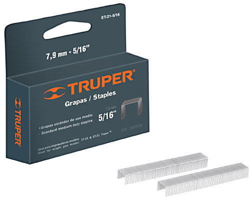 GRAPAS PARA ET-50, 1/4", CAJA CON 1000 PIEZAS
