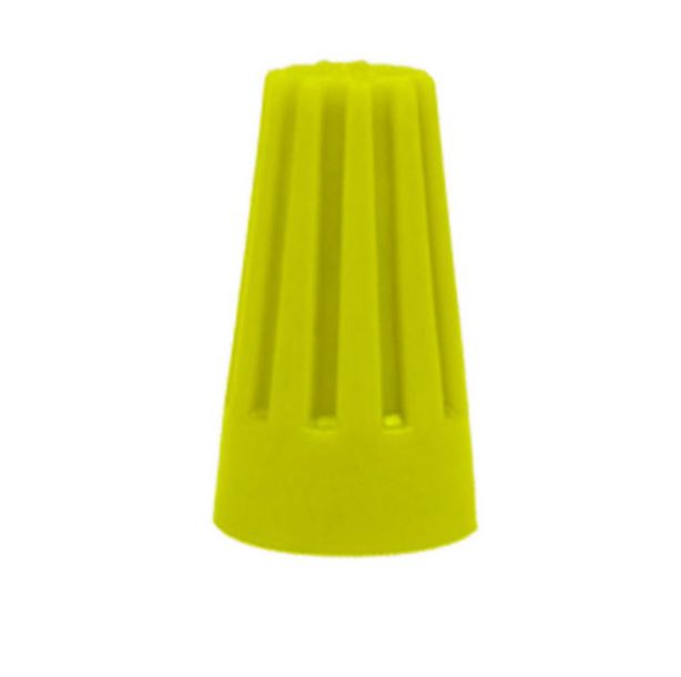 CAPUCHON PARA CABLE CON ROSCA INTERIOR CAL. 14/12 AMARILLO