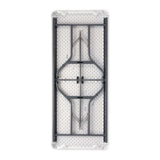 MESA DE PLASTICO 6 FT, PLEGABLE, RECTANGULAR, BLANCA, LIFETIME, SEMI COMERCIAL