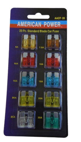 FUSIBLES AUTOMOTRICES 20 pz AMERICAN POWER