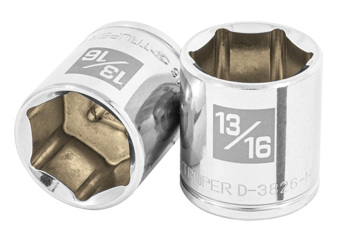 DADO DE 13/16", CUADRO DE 3/8", 6 PUNTAS, D-3826-H