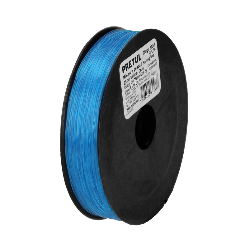 HILO PARA PESCA AZUL CALIBRE 0.50 mm 100 M