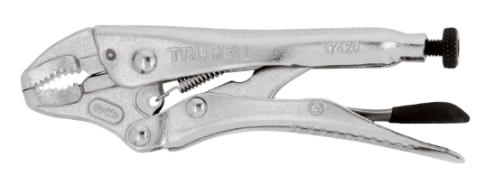 PINZA DE PRESION DE 12", MORDAZA CURVA, TRUPER