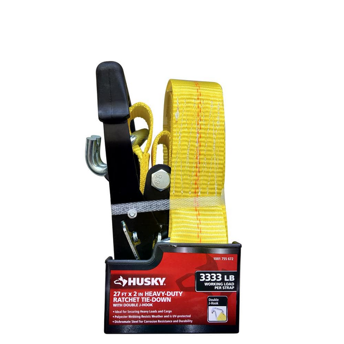 BANDA DE AMARRE ALTA RESISTENCIA CON GANCHO EN J 27 FT X 2"