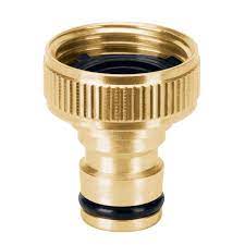 CONECTOR RAPIDO DE LATON, HEMBRA, ROSCA DE 3/4"