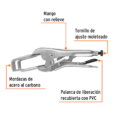 PINZA DE PRESION DE 9", TIPO SOLDADOR, TRUPER