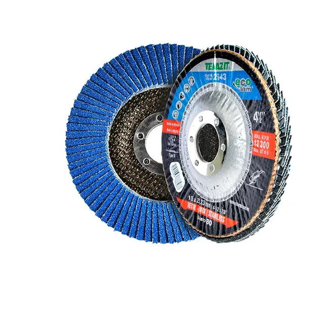 DISCO LAMINADO 4-1/2", GRANO 80 115 X 22.23 MM TENAZIT