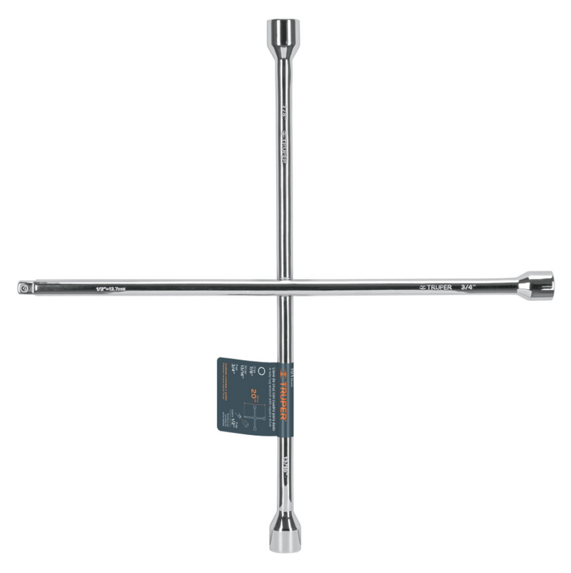 LLAVE DE CRUZ 20" ENTRADA PARA DADO 1/2"