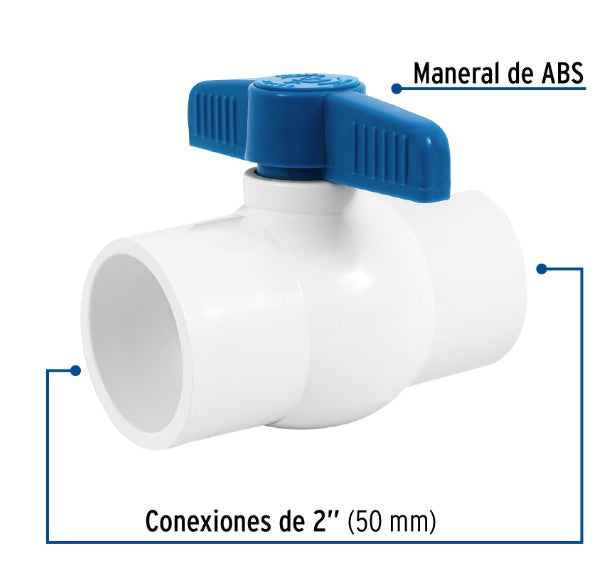 VALVULA DE ESFERA DE PVC 2" FOSET