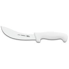CUCHILLO PARA DESPELLEJAR CURVO 6" MANGO BLANCO (PIEZA)